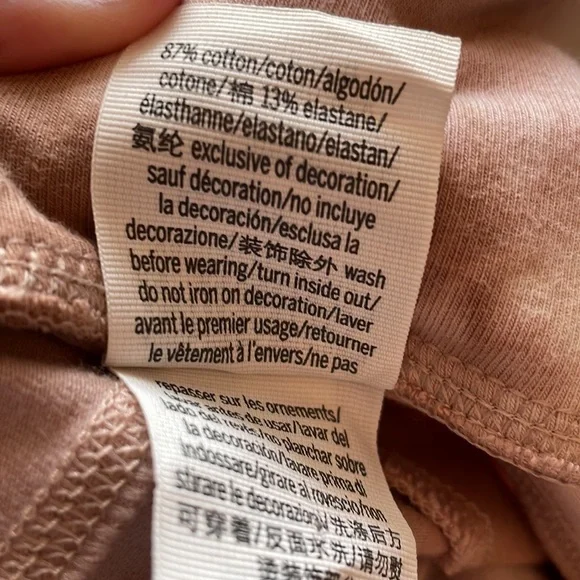 PINK by Victoria’s Secret cotton high-waist V crossover leggings in full length - Picture 8 of 8